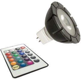 RGB Power LED 12V 3W + dálkové ovládání