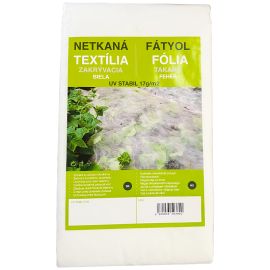 Netkaná textilie zakrývací 1,6x5m BÍLÁ 17g/m2