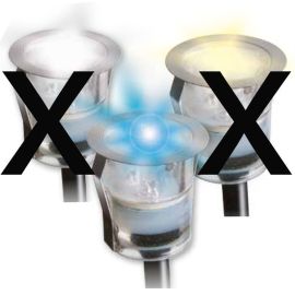 DECKY 1 set 12 LED svetiel - modrá