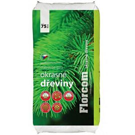FLORCOM Substrát pro okrasné dřeviny 75L