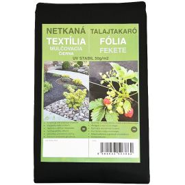 Netkaná.textilie mulčovací 1,6x10m ČERNÁ 50g/m2