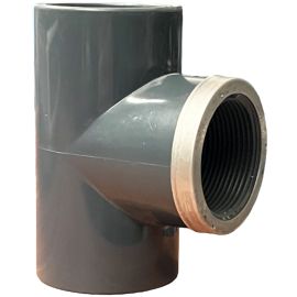 PVC T-kus 90° 50x1 1 / 2x50 VNZ, kovový kruh