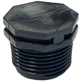 PP zátka 1" plastová černá VOZ