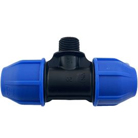 T-kus pre PE 20 x 1/2" M x 20mm PN16