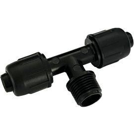 Šroubovací T-kus 16x1/2" VOZx16 na kapkovou závlahu