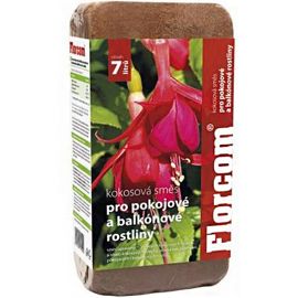 FLORCOM Substrát kokosový pro balkonové a pokojové rostliny 450g