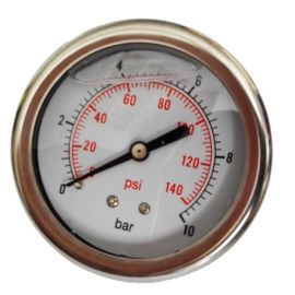 Manometr 0-10 bar Glycerin Zadní