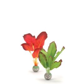 biOrb Silk Plant Set zelená a rudá 20 cm