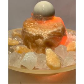 Kulová fontána Kalcitový západ Slunce XL 22 cm