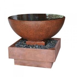 BASSIN Corten - Sklobetónová fontána s podstavcom