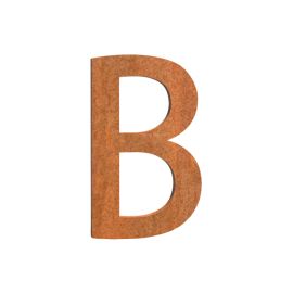 Cortenové písmeno B