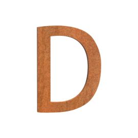 Cortenové písmeno D