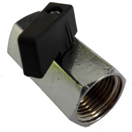 Chromovaný kulový ventil FF 1/4"