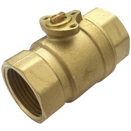 Kulový ventil 2-cest. k pohonu DN50, mosaz