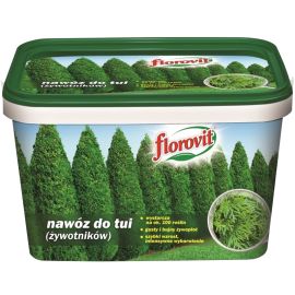 Hnojivo granulů. - FLOROVIT - tuje - 4,0 kg kbelík