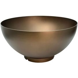 Mísa na vodu z lakované oceli 120 x 61 cm vysoká - Antický bronz s dírou