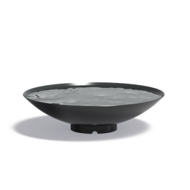 Mísa z lakované oceli na vodu 80 x 21 cm - Antracit bez díry