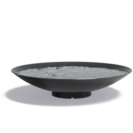 Mísa z lakované oceli na vodu 150 x 31 cm - Antracit bez díry