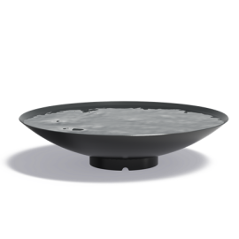 Mísa z lakované oceli na vodu 100 x 21 cm - Antracit bez díry