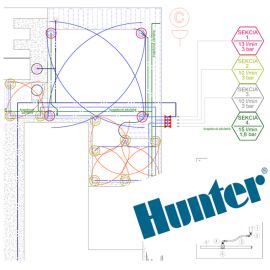 Projekt závlahy Hunter do 350 m2