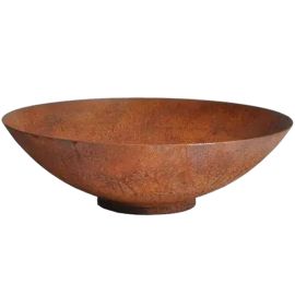 Vodní mísa 100 x 21 cm - Corten s dírou