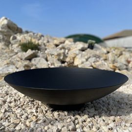 Mísa na vodu z lakované oceli 60 x 14 cm - Black