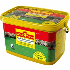 Hnojivo granulů. - WOLF - LD-A 300 Trávníkové hnojivo s dlouhodobým účinkem
