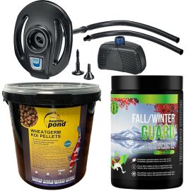 Zimný set pre jazierko - BactoUP 50m3 - IceFree 4 Seasons - Wheatgerm 3mm / 10l