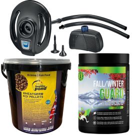 Zimný set pre jazierko - BactoUP 50m3 - IceFree 4 Seasons - Wheatgerm 6mm / 10l