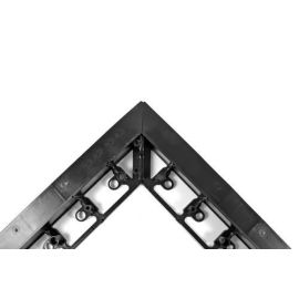 Zahradní lišta rohová GARDEN 55, černá D1000 / 1160 / S80 / v55mm